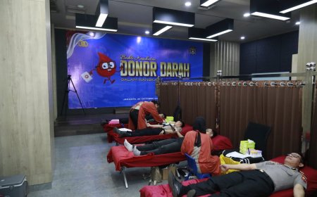 Hari Jadi ke-75 Humas Polri, Divhumas Polri Gelar Donor Darah Serentak Bersama Humas Polda Jajaran dan Media