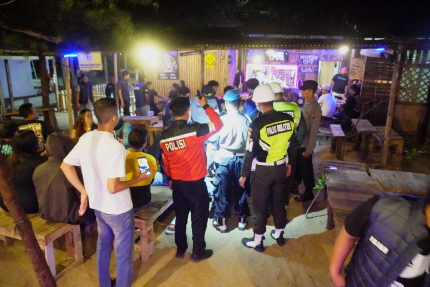 Polres Pacitan Razia Pekat, Sasar THM hingga Kawasan Wisata dan Tes Urine Pengunjung